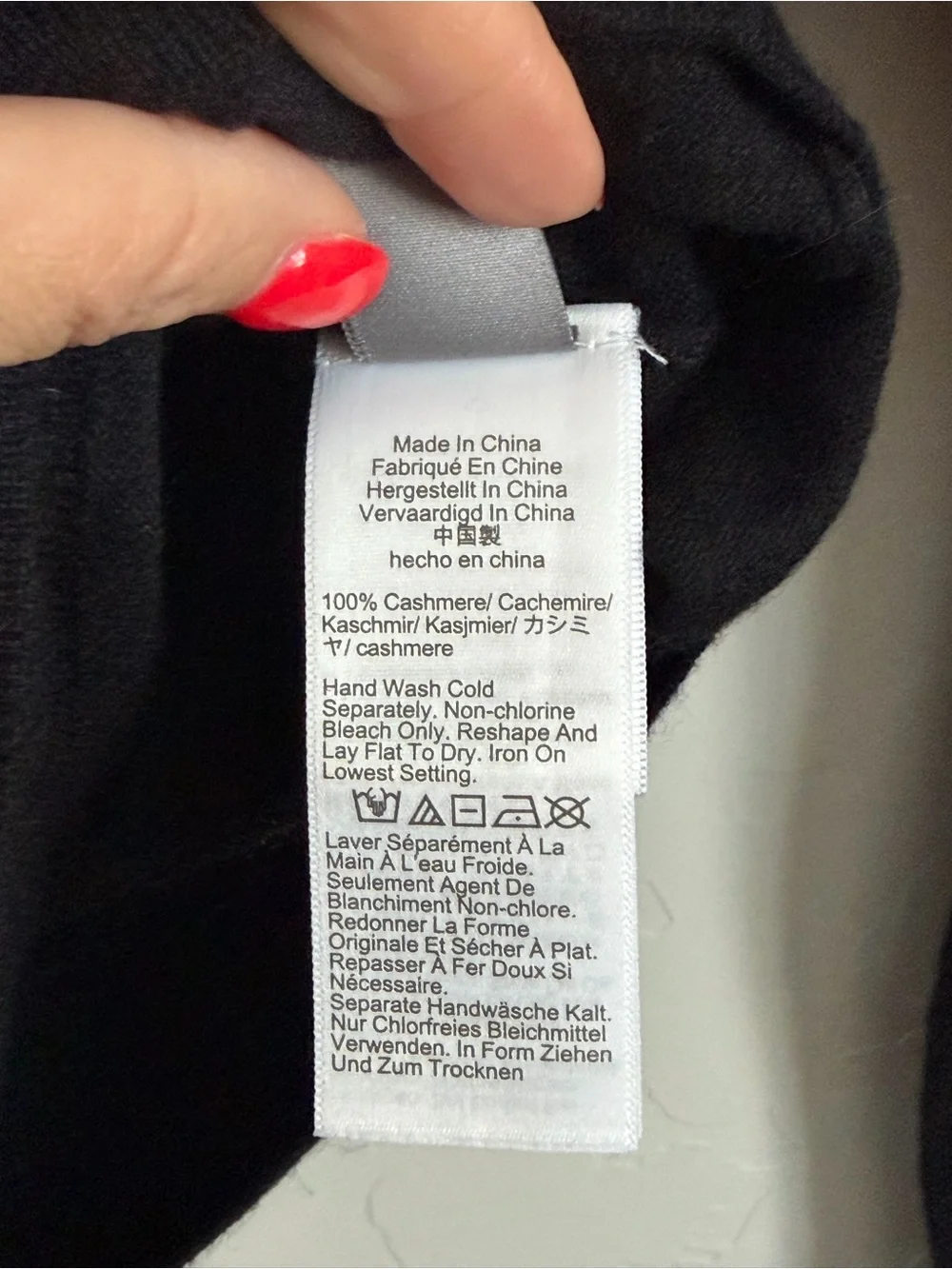 J.Crew 100% Cashmere Cardigan Sweater Black Pearl Button Front Size Small